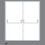 EXIDOR 285A - DOUBLE DOOR SET WITH ADJUSTABLE SHOOTS FOR REBATED DOUBLE DOORS