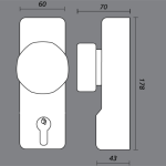 EXIDOR 302 - 302 KNOB OPERATED OUTSIDE ACCESS DEVICES