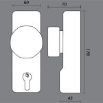 EXIDOR 302 - 302 KNOB OPERATED OUTSIDE ACCESS DEVICES
