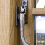 FROM THE ANVIL 33026 - PEWTER PATINA HANDMADE PEAR DROP LOCKING NIGHT VENT - RIGHT HAND