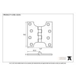 FROM THE ANVIL 33045 - BLACK BALL BEARING PARLIAMENT HINGE 4 X 5 INCH
