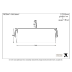 FROM THE ANVIL 33057 - BLACK SMALL LETTER PLATE COVER