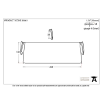 FROM THE ANVIL 33061 - POLISHED BRASS SMALL LETTER PLATE COVER