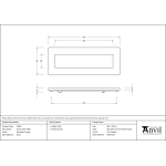 FROM THE ANVIL 33062 - POLISHED CHROME SMALL LETTER PLATE