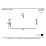 FROM THE ANVIL 33063 - POLISHED CHROME SMALL LETTER PLATE COVER