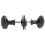 FROM THE ANVIL 33251 - BLACK OVAL MORTICE RIM KNOB SET