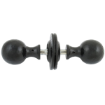 FROM THE ANVIL 33252 - BLACK ROUND MORTICE RIM KNOB SET