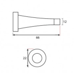 FROM THE ANVIL 33489 - BEESWAX PROJECTION DOOR STOP