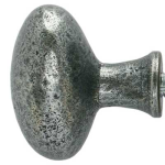 FROM THE ANVIL 33644 - PEWTER PATINA OVAL MORTICE RIM KNOB SET