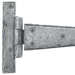 FROM THE ANVIL 33657 - PEWTER PATINA ARROW HEAD HINGE 12 INCH