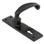 FROM THE ANVIL 73217M - BLACK CLASSIC V LEVER ON LOCK BACKPLATE