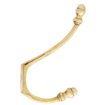 FROM THE ANVIL 83525 - POLISHED BRASS HAT & COAT HOOK