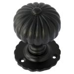 FROM THE ANVIL 83560 - BLACK FLOWER MORTICE KNOB