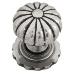 FROM THE ANVIL 83561 - FLOWER MORTICE KNOB - NATURAL SMOOTH