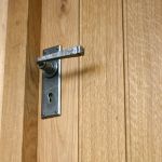 FROM THE ANVIL 33700 - PEWTER PATINA AVON LEVER LOCK ON BACKPLATE SET