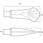 FROM THE ANVIL 33735 - PEWTER SHELL CURTAIN FINIAL (PAIR)