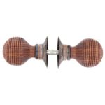 FROM THE ANVIL 83573 - ROSEWOOD WOODEN BEEHIVE MORTICE/RIM KNOB SET