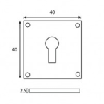 FROM THE ANVIL 83657 - BLACK AVON ESCUTCHEON