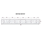 FROM THE ANVIL 83747 - COTTAGE COAT RACK - BEESWAX/OLIVE GREEN TIMBER