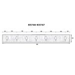 FROM THE ANVIL 83747 - COTTAGE COAT RACK - BEESWAX/OLIVE GREEN TIMBER