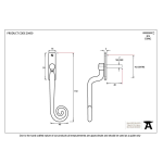 FROM THE ANVIL 20450 - BLACK DELUXE MONKEYTAIL  LOCKING ESPAG FASTENER - RIGHT HAND