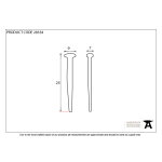 FROM THE ANVIL 28334 - BLACK OXIDE ROSEHEAD NAILS - 1 INCH X 1 KG