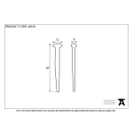 FROM THE ANVIL 28335 - BLACK OXIDE ROSEHEAD NAILS -  2.5 INCH X 1 KG