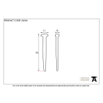 FROM THE ANVIL 28336 - BLACK OXIDE ROSEHEAD NAILS -  2 INCH X 1 KG