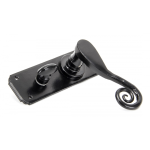 FROM THE ANVIL 33266 - BLACK SPRUNG MONKEYTAIL LEVER ON BATHROOM BACKPLATE SET