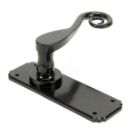 FROM THE ANVIL 33278 - BLACK SPRUNG MONKEYTAIL LEVER LATCH ON BACKPLATE SET