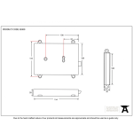 FROM THE ANVIL 35000 - RIM LOCK WITH SOLID BRASS COVER