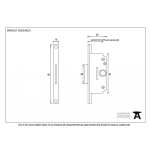 FROM THE ANVIL 90221 - WINDOW DEADBOLT LOCK AND KEEP PLATE