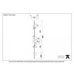 FROM THE ANVIL 90225 - 3 POINT ESPAGNOLETTE DOOR LOCK - 2.5 INCH