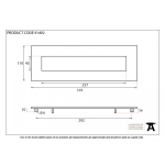 FROM THE ANVIL 91492 - EXTERNAL BEESWAX LARGE LETTER PLATE