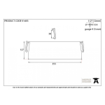 FROM THE ANVIL 91493 - EXTERNAL BEESWAX LARGE LETTER PLATE COVER