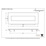 FROM THE ANVIL 91494 - EXTERNAL BEESWAX SMALL LETTER PLATE