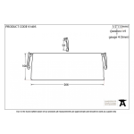 FROM THE ANVIL 91495 - EXTERNAL BEESWAX SMALL LETTER PLATE COVER