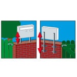 BURG WACHTER UNIVERSAL 150 NI - UNIVERSAL 150 NI STAINLESS STEEL LETTER BOX STAND