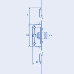 ERA SARACEN4-20MM - FM/VALIANT  WINDOW DEADLOCK GEARBOX - SERRATED FIX 20MM