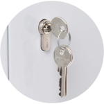 STERLING LOCKS KC100HE - HEAVY DUTY SINGLE DOOR LOCKABLE KEY CABINET EURO LOCK CASE - 100 KEYS