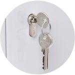 STERLING LOCKS KC100HE - HEAVY DUTY SINGLE DOOR LOCKABLE KEY CABINET EURO LOCK CASE - 100 KEYS