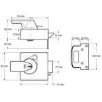 YALE PBS1 - NIGHTLATCH BS HIGH SECURITY 60MM BACKSET