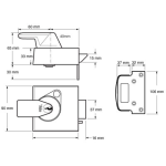 YALE PBS2 - NIGHTLATCH BRITISH STANDARD HIGH SECURITY 40MM BACKSET