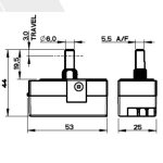 WANDSWORTH RTD120 [329] - LED DIMMER INTERIOR SWITCH SPINDLE MODULE 5-120W