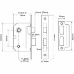 UNION J2294 - MORTICE BATHROOM LOCK