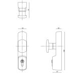 EXIDOR 326 - 326 KNOB OPERATED OUTSIDE ACCESS DEVICE