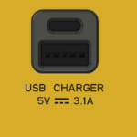 WANDSWORTH P9357 - INFINITY DOUBLE SWITCHED 3-PIN SOCKET OUTLET WITH USB TYPE C AND A OUTLET CHARGERS COVER PLATE ONLY