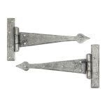 FROM THE ANVIL 33790 - PEWTER 9 INCH ARROW HEAD T HINGE (PAIR)