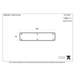 FROM THE ANVIL 91760 - BLACK PLAIN FINGERPLATE