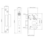 UNION JL22EUS-SC-2.5 - STRONGBOLT EURO PROFILE SASHLOCK